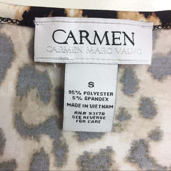 Carmen Marc Valvo Leopard print top - Picture 4 of 4